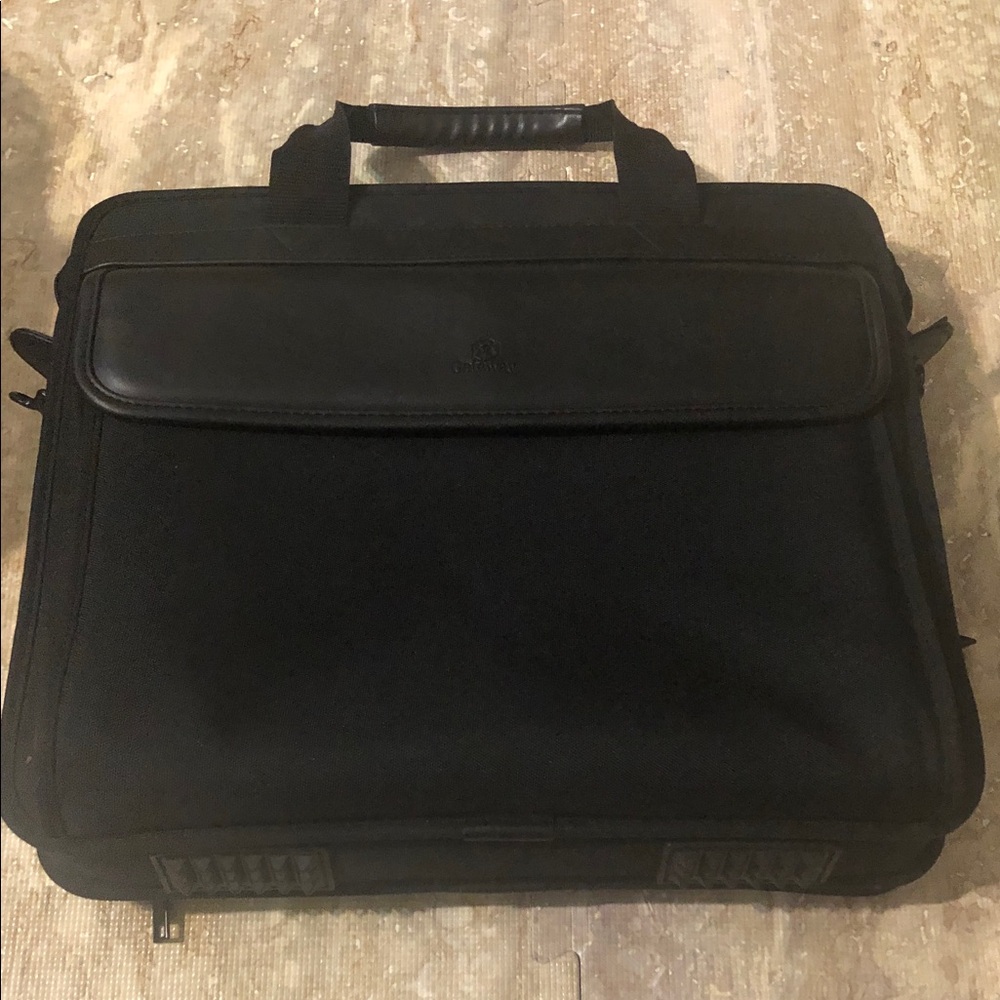 Men's Black Laptop Briefcase - Professional Work Bag